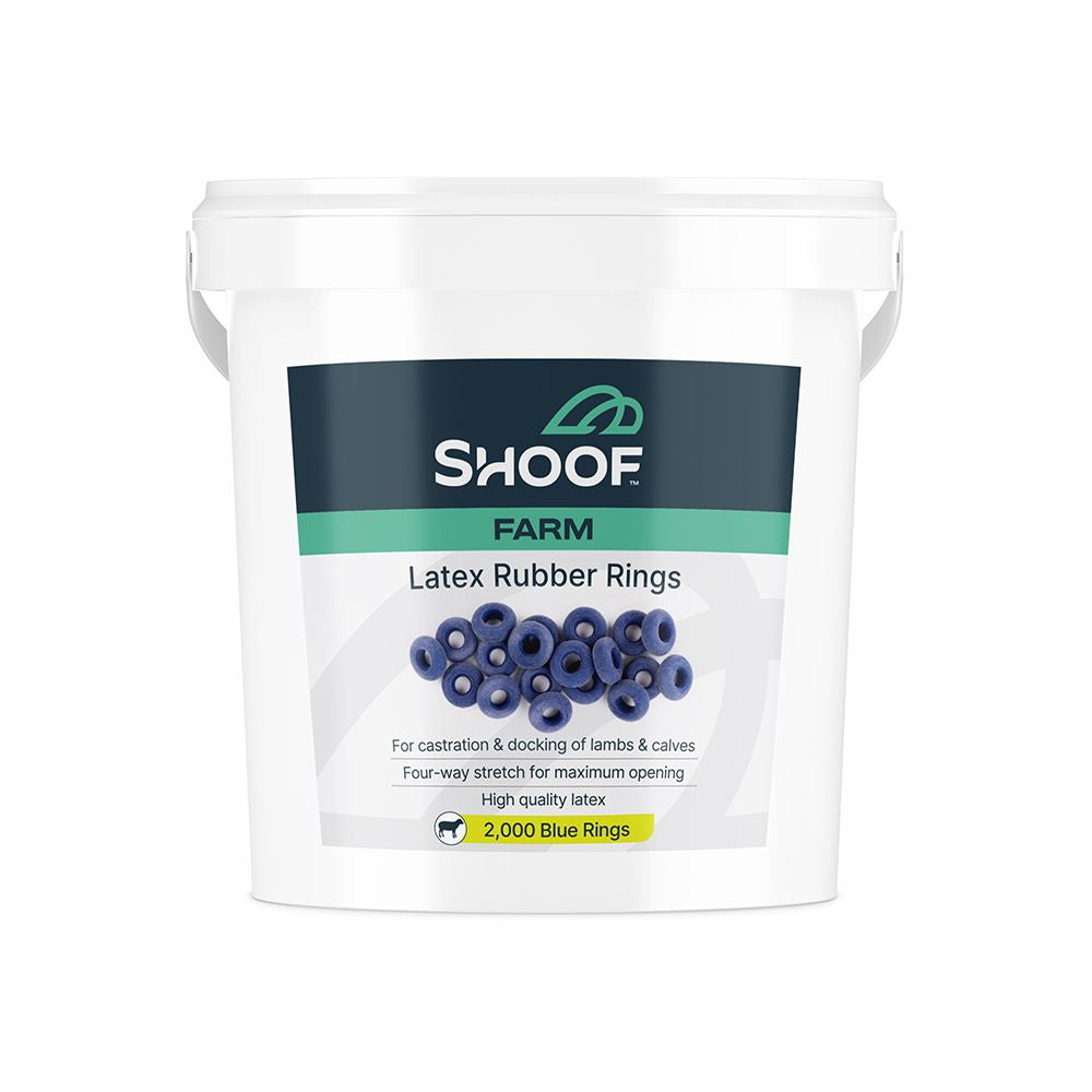 Rubber Rings Shoof Farm 2000 Blue Pail