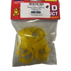 Plastic Turkey Rings 25mm Pkt 10 - Flat Band