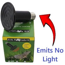 Elite Black Ceramic Heat Emitter 75W