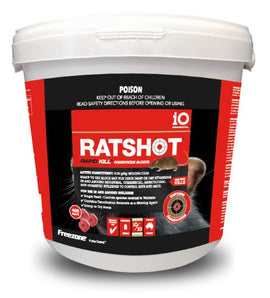 iO Ratshot Rapid Kill Red Block 2kg Active: Brodifacoum