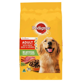 Pedigree Meaty Bites Adult Beef & Vegies 20kg