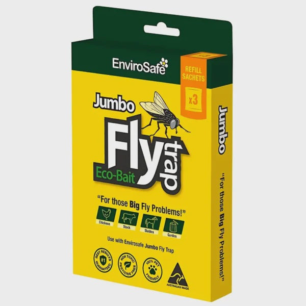 Envirosafe Fly Bait Replacement Suit Jumbo Trap 3 Pack
