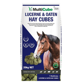 Multicube Lucerne & Oaten Hay Cubes 20kg