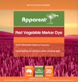 Apparent Red Vegetable Mark Dye  5 Litres