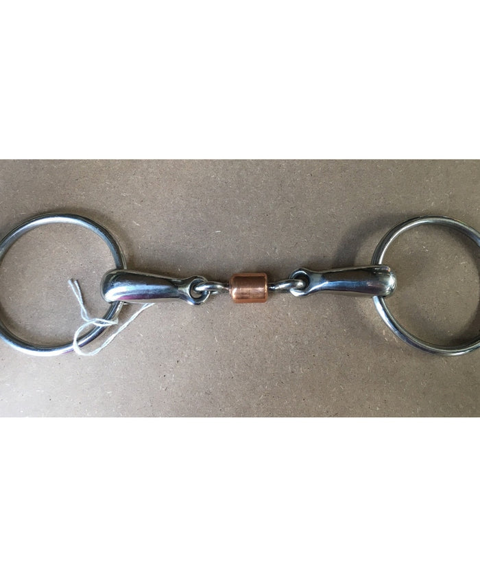 SS Copper Roller Thick Snaffle Bit 5.5