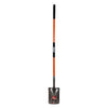 AgBoss Deep Post Hole Shovel Square 18Deg Wooden Long Handle