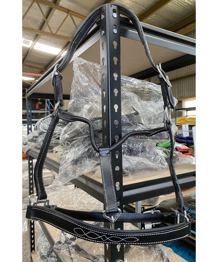 Black Leather Halter Full Size