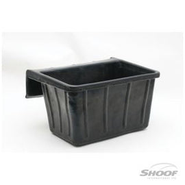 Feed Tub Recycled Rubber 16L Rail Mt