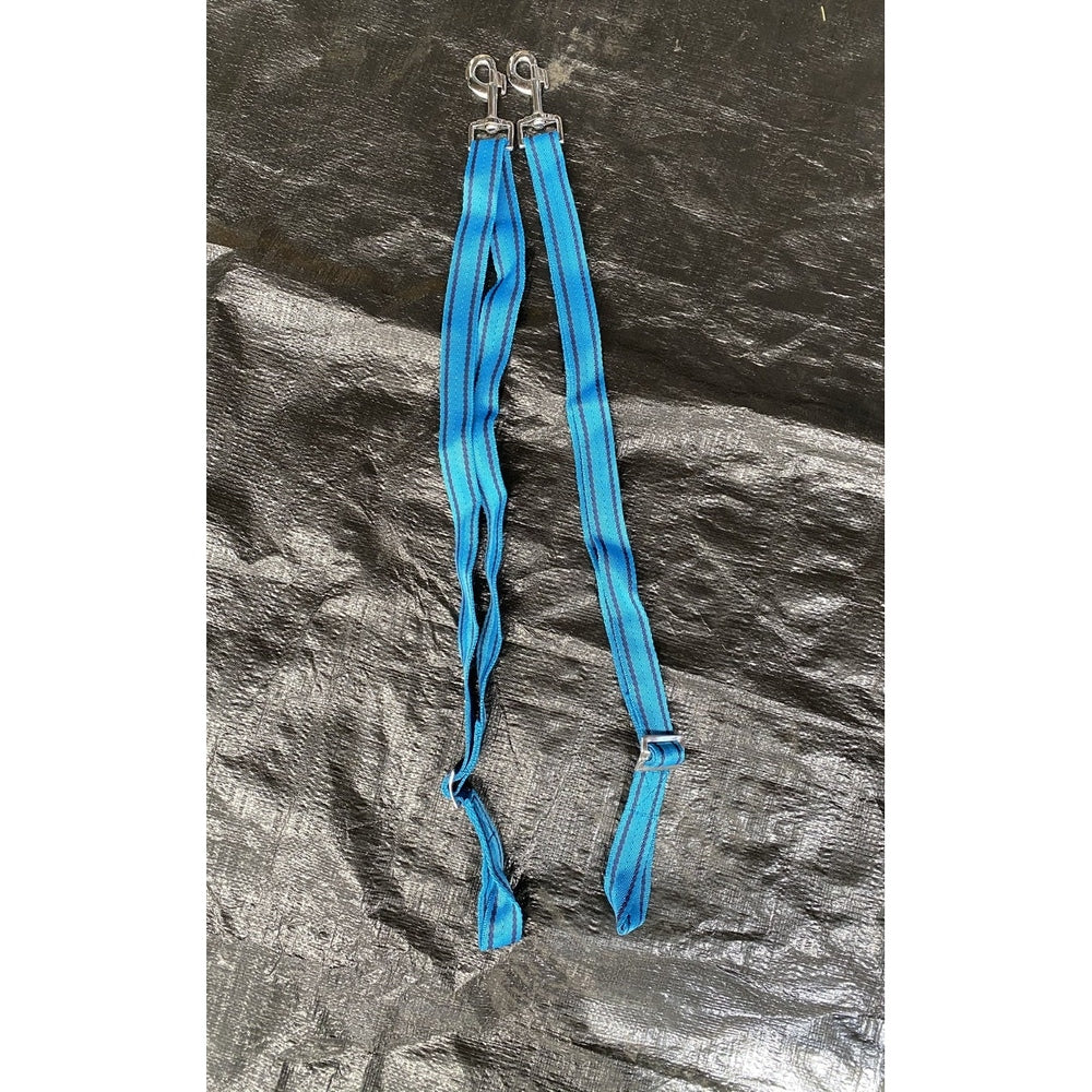 Blue Leg Straps Pair