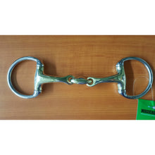 SS Oval Link Eggbutt Bradoon Curved Snaffle Bit 4.5"