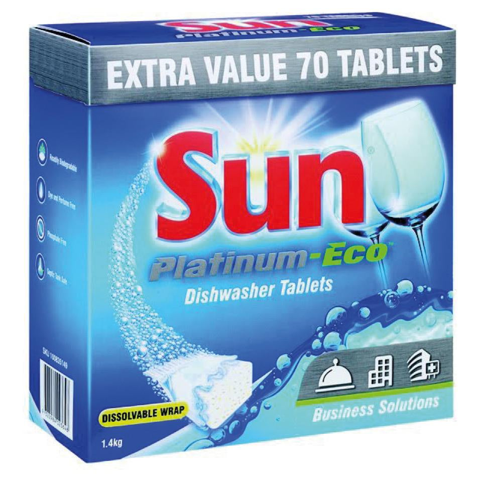 Dishwasher Tablets - 70 Per Box - Sun Platinum-Eco - Diversey