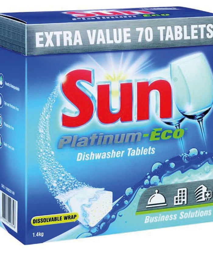 Dishwasher Tablets - 70 Per Box - Sun Platinum-Eco - Diversey