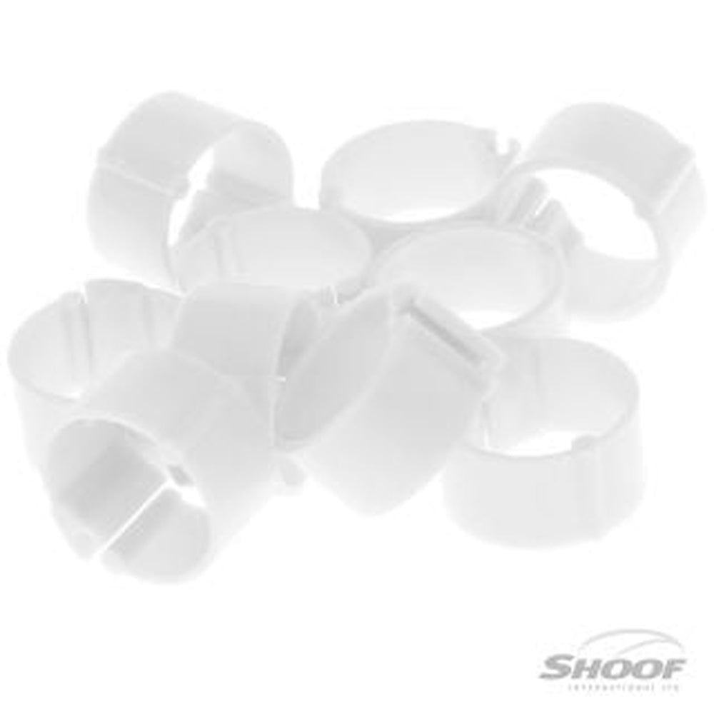Poultry Leg Band Clip-on 20mm 10pk White