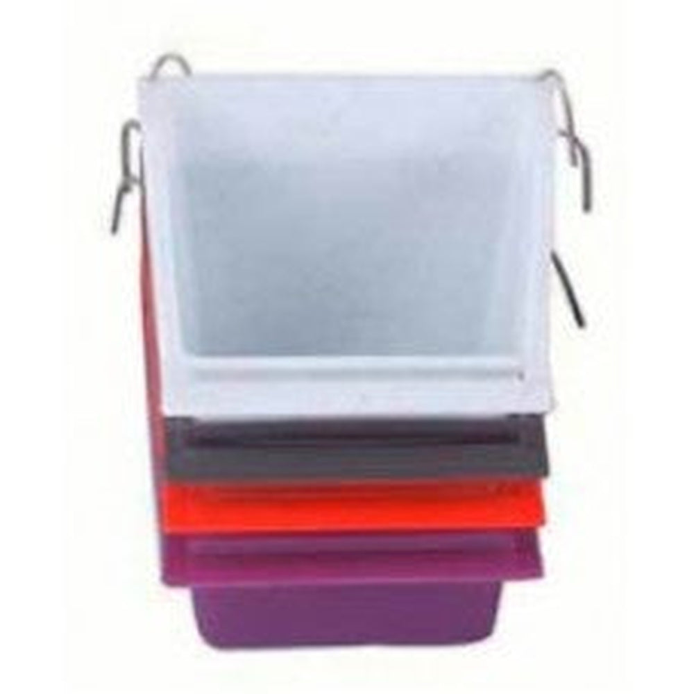 Bird - Plastic Hi-Back  Seed Cup W/Perch Medium