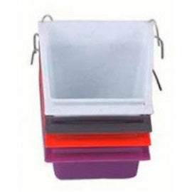 Bird - Plastic Hi-Back  Seed Cup W/Perch Medium