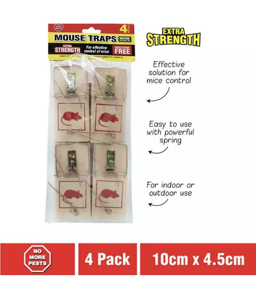 Mouse Traps Timber 4 Pack