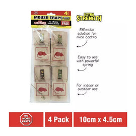 Mouse Traps Timber 4 Pack
