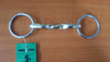 SS Oval Link Loose Ring  Curved Snaffle Bit 4.5"