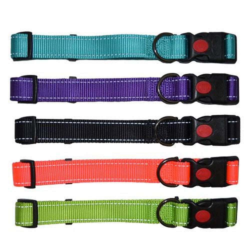 Nylon Reflective Strip Dog Collar