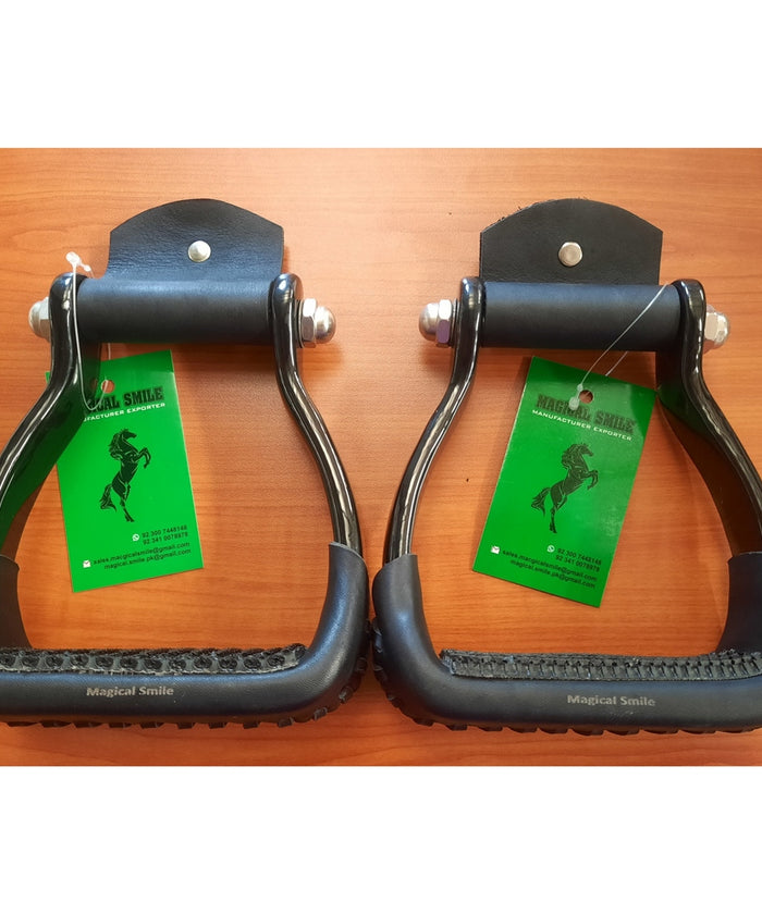 Western Stirrups Black 4.5