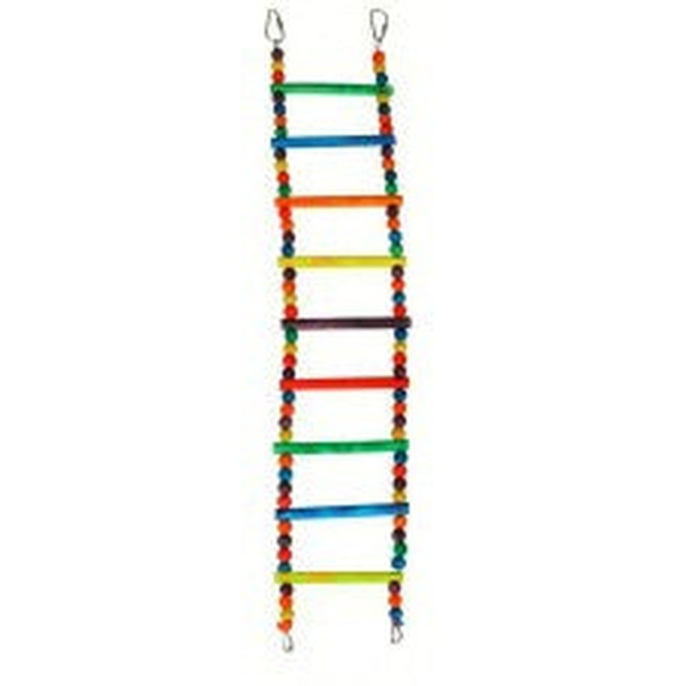 Hanging 9 Step ladder with Beads Bird Toy