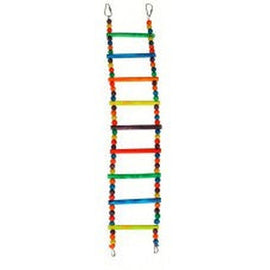 Hanging 9 Step ladder with Beads Bird Toy