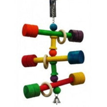 Wood Hang Dumbells Parrot Bird Toy