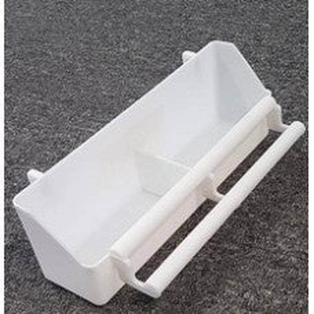 Bird - White Feeder with Divider & Perch 200mm