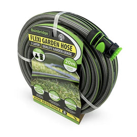 Bainbridge Flexi Garden Hose With Fittings - 3 Layer - 12MM X 20M