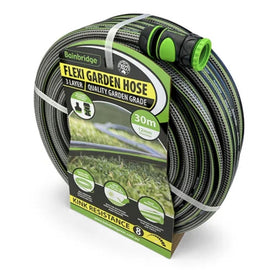 Bainbridge Flexi Garden Hose With Fittings - 3 Layer - 12MM X 30M