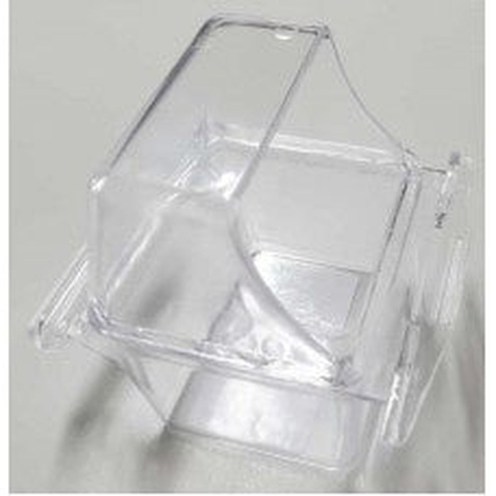 Clear Hooded Bird Cage Feeder