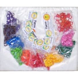 Pigeon Rings (Pk 50)- various colours