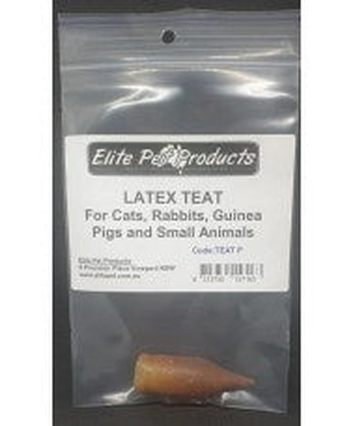 Latex Teat - P for Cats, Rabbits, Guiniea Pigs and Smalll Animals
