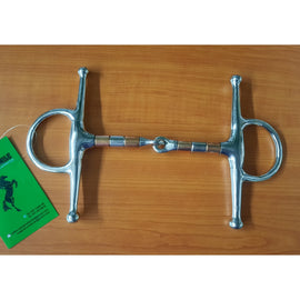 SS Full Cheek Copper Roller Snaffle Bit 4.5