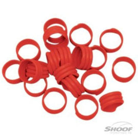 Poultry Leg Bands Plastic 16mm Red 20 pack