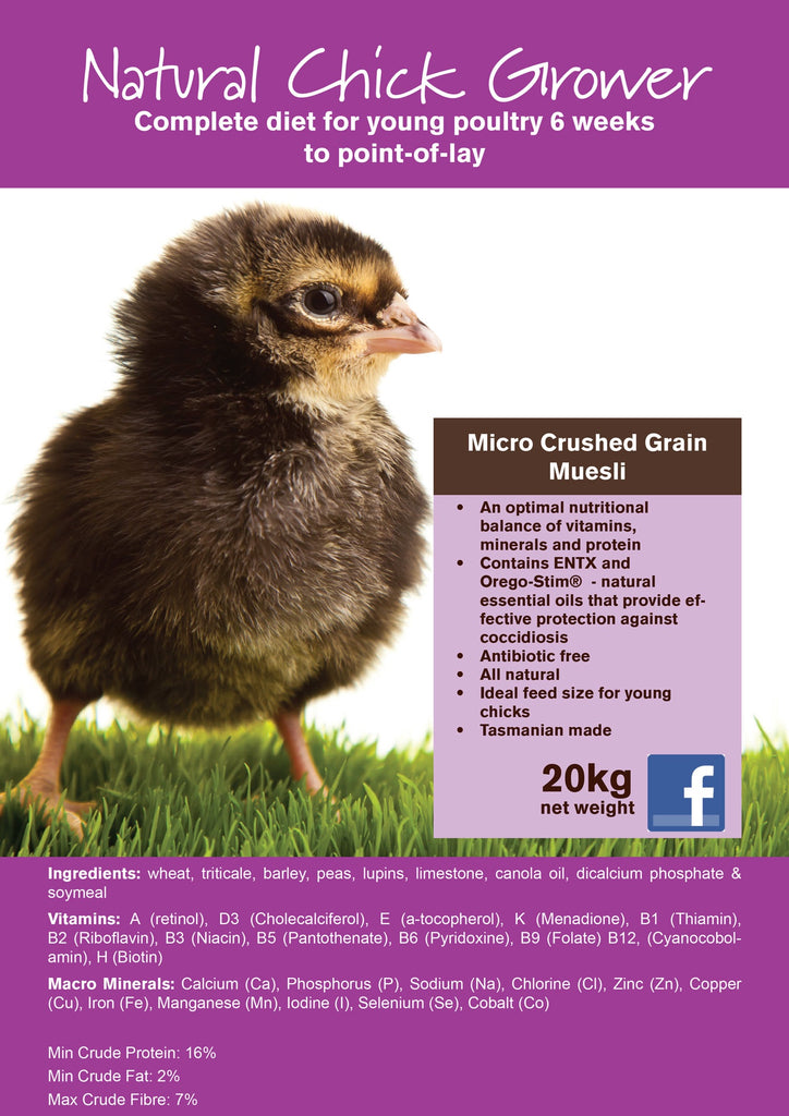 Seedhouse Natural Chick Grower 20kg
