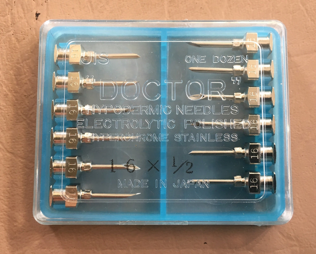 Needles Stainless Doctor 16g x 1/2in 12pkt