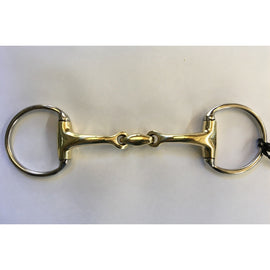SS Oval Link Eggbutt Bradoon Curved Snaffle Bit 5.5