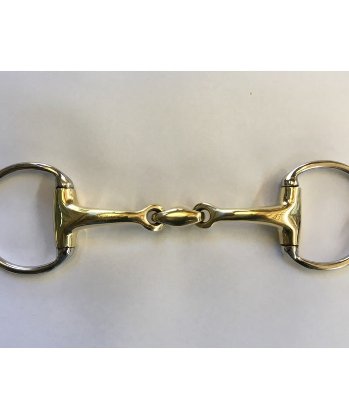 SS Oval Link Eggbutt Bradoon Curved Snaffle Bit 5.5