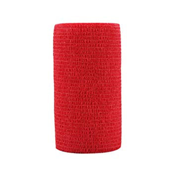 SuperWrap CoCom Bandage Red 4''