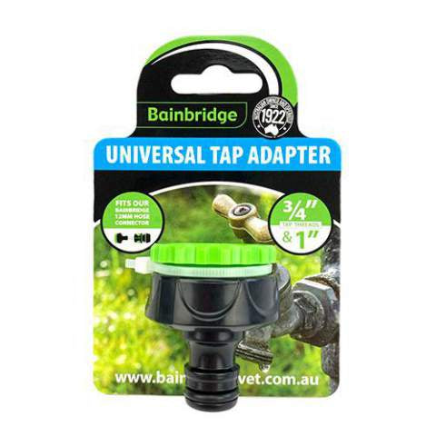 Bainbridge Universal Plastic Tap Adapter Fits 12MM Garden Hose Connector