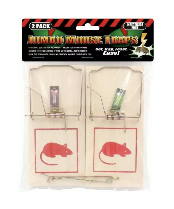 Jumbo Size Mouse Rat Traps 2 Pack