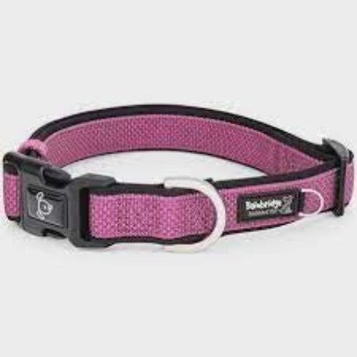 Premium Sport Neoprene Dog Collar 20-35cm - Pink