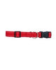 Nylon Reflective Strips Dog Collar 50cm - Red