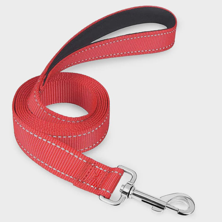 Dog Lead Reflective 120cm x 2.5mm - Red