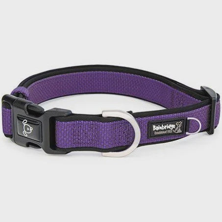 Premium Sport Neoprene Dog Collar - Large - (40-65cm) - Purple