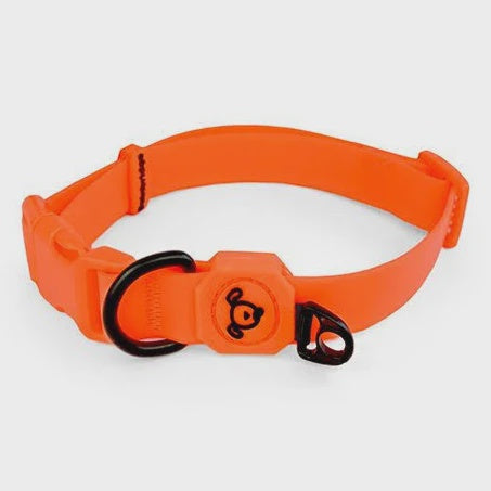 Waterproof Dog Collar (PVC) - Medium (34-49cm) - Orange